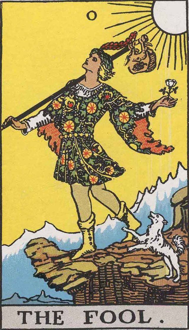 Tarot card - The Fool Major Arcana Reversed