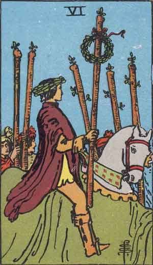 Tarot card - The Six of Wands